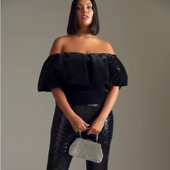 Anthropologie - Hutch Velvet Off The Shoulder Corset Top - NWT - Picture 4 of 7